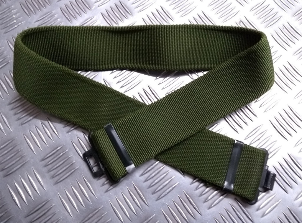 Webbing Belt British Army Green Old Pattern Load Carrying Nylon Belting Max 36"