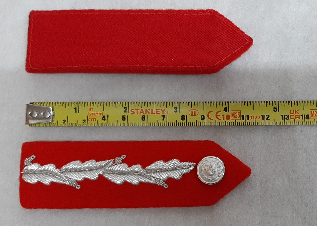 No1 Lord Lieutenant Gorgets Hand Made in Britain Sewn on Collar Tabs