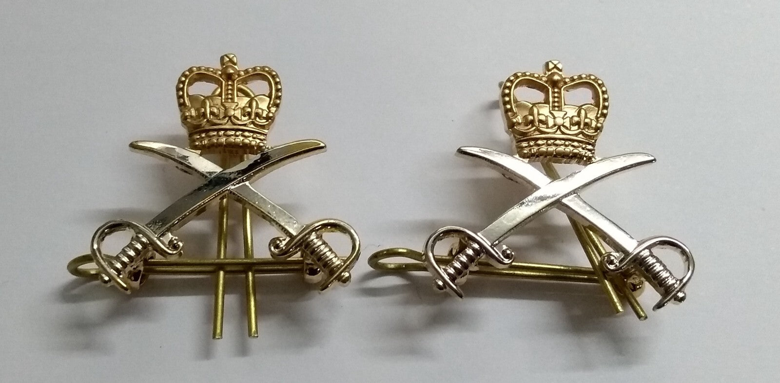 RAPTC Collar Dogs Army Physical Training Corps Metal Badges Split Pin