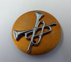 Qualification Crossed Trumpet badge Chrome Colour