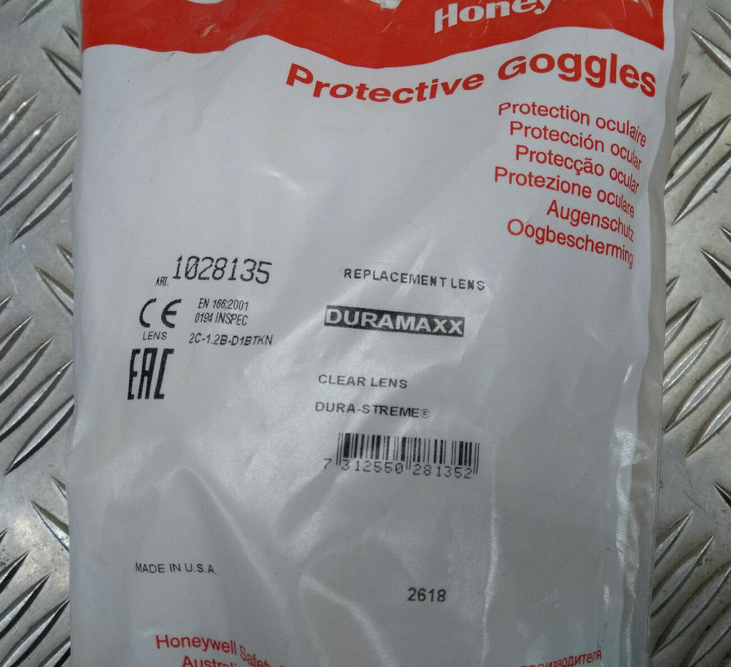 Honeywell Protective Flight Deck Goggles Clear Spare Lenses Pack of 10