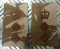 Genuine British Army Desert Camouflage COLONEL Rank Slides / Epaulettes - NEW