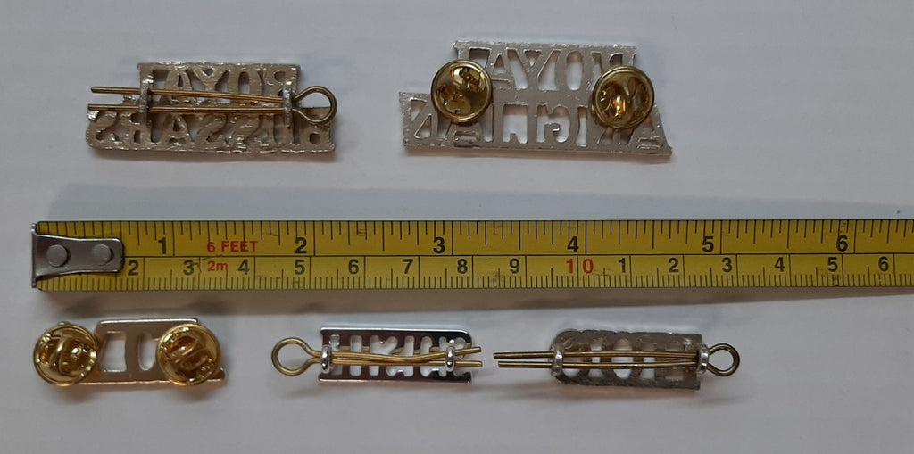 Assorted British Badges Various Regimental Insignia 1 Lot of 5 Badges