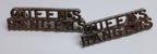 Queens York Rangers Shoulder Title Badges 1st American Canada Old Pattern