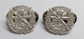 SASC Collar Dogs Army Metal Badges Small ARMS School Corps Style Logo