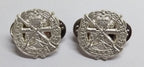 SASC Collar Dogs Army Metal Badges Small ARMS School Corps Style Logo