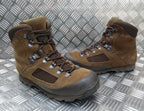 ITURRI Army Style Boots Hi Liability Combat / Patrol Brown Suede