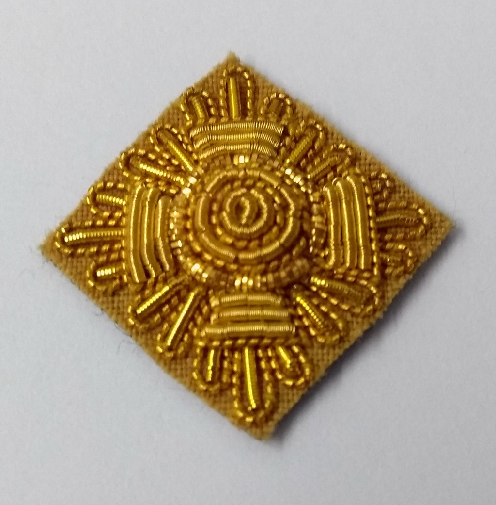 Genuine British ARMY Mess Rank Star Wire Braided Small Badge on Felt