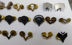 US & Other Metal Badges / Pins / Bars / Chevrons / Ranks x30 Assorted Joblot