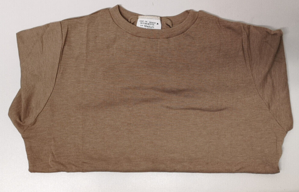 British Desert Beige / Sand Long Sleeve FR Vest Top Size Medium