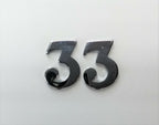 British Made Mil-Spec Shoulder & Collar Numeral Number 3 or Thirty Three 33 1PR