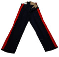 Vintage No1 Trousers British Dress Old Pattern 1 3/4" Red Stripes 1957