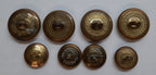 Vintage Buttons K/RAF Royal Air Force Kings Crown Version 8 Ring Backed Buttons