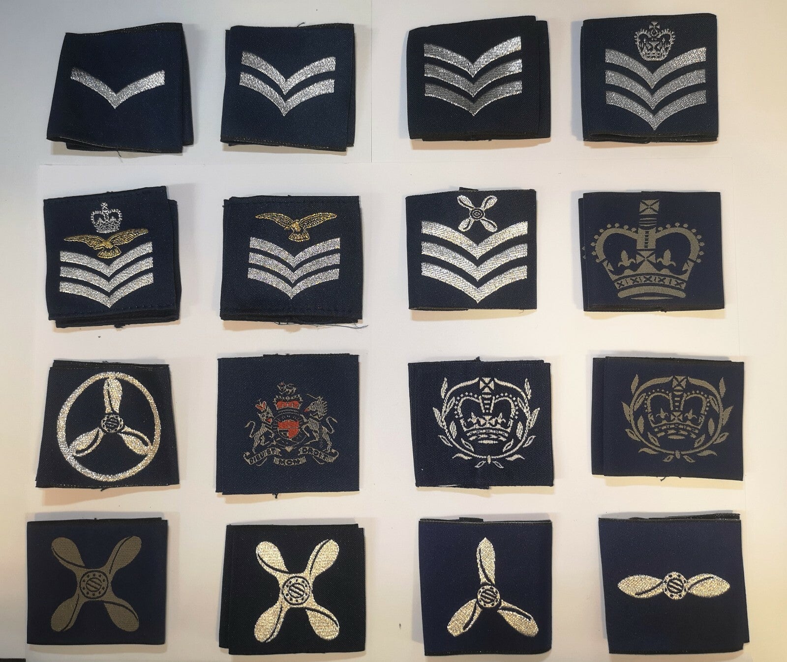 RAF Royal Air Force Airforce Shirt Sliders Cadets and A/F Style Shoulder Slides Assorted Types