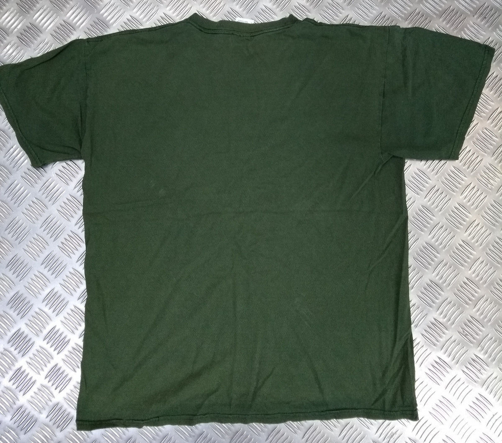 British Army Genuine Crew Neck Green T-Shirt with The Rifles Insignia - Small