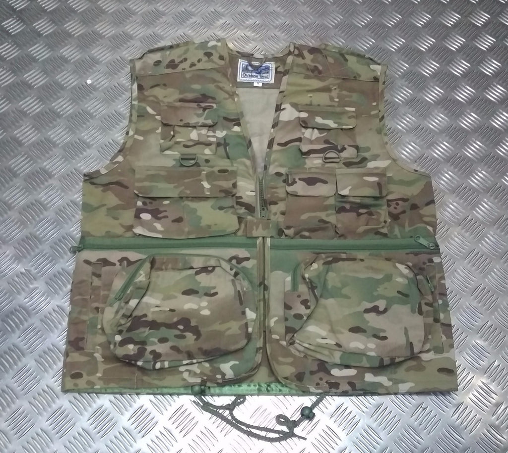 Fishing Hunters Photographers Multi Pocket Vest MTP Multi-Cam - NEW
