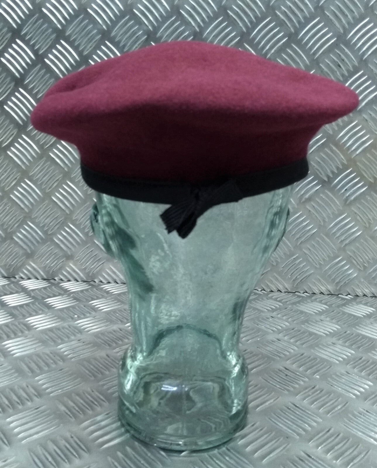 Abu Dhabi Beret Maroon Hobson of England Lined Wool Uniform Cap New Old Stock