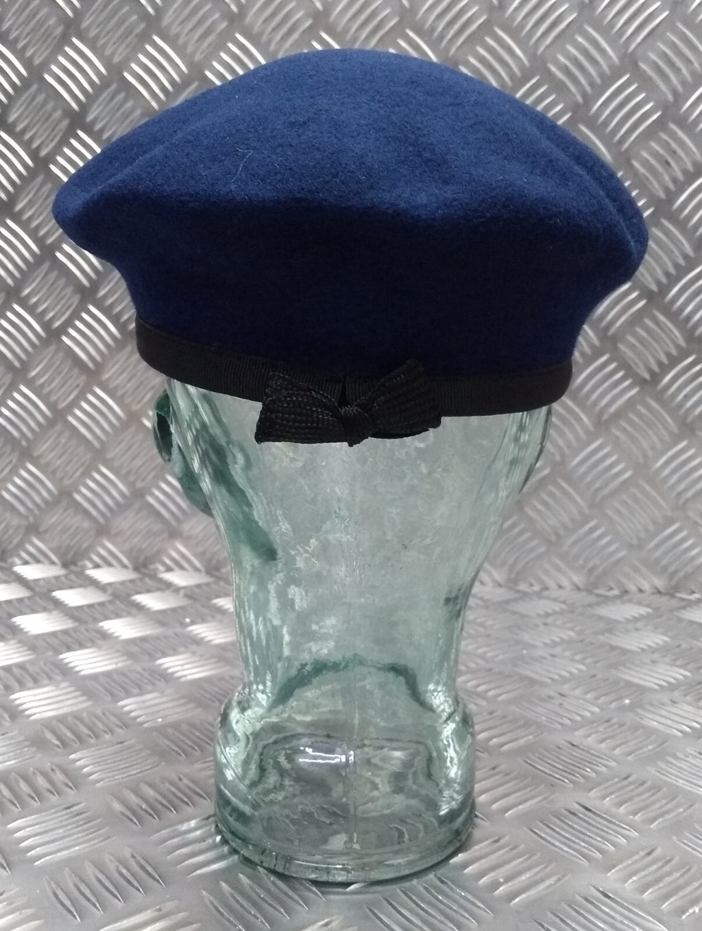 Abu Dhabi Beret Mid Blue Hobson of England Lined Wool Uniform Cap New Old Stock