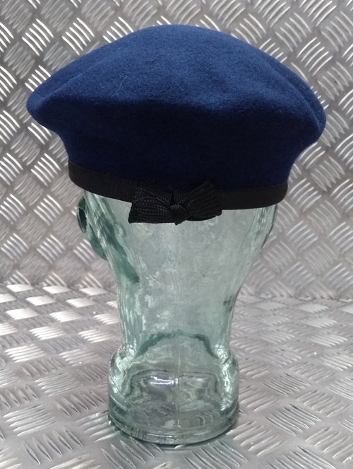 Abu Dhabi Beret Mid Blue Hobson of England Lined Wool Uniform Cap New Old Stock