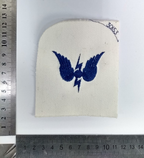Royal Navy Radio Operator Blue On White Embroided Naval Branch Patch