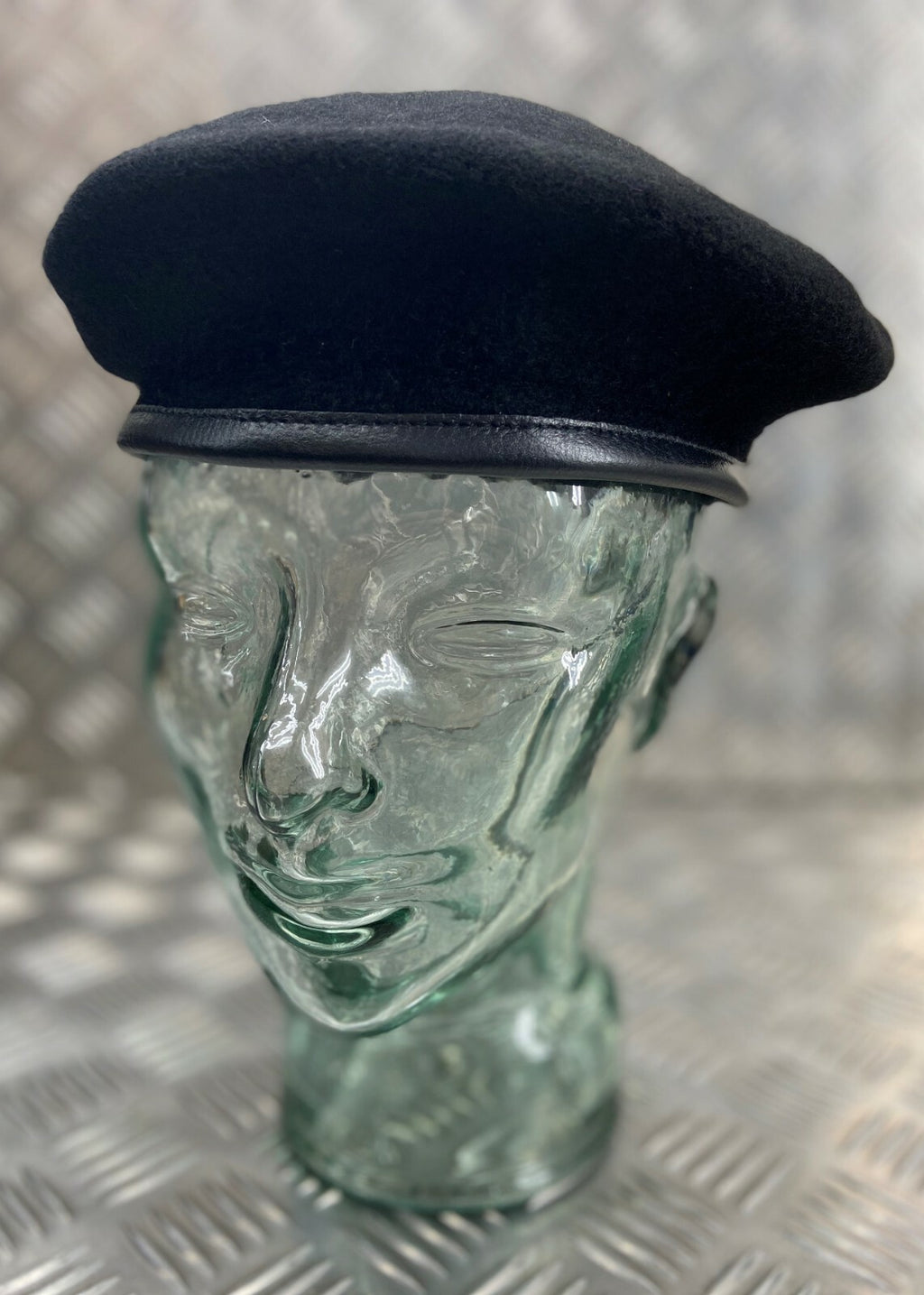 Black Beret Cap British Made General Service Dress No Insignia - All Sizes