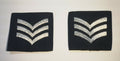Genuine British RAF Royal Air Force Royal Air-Force Sergeant Rank Slides 1 pair - NEW