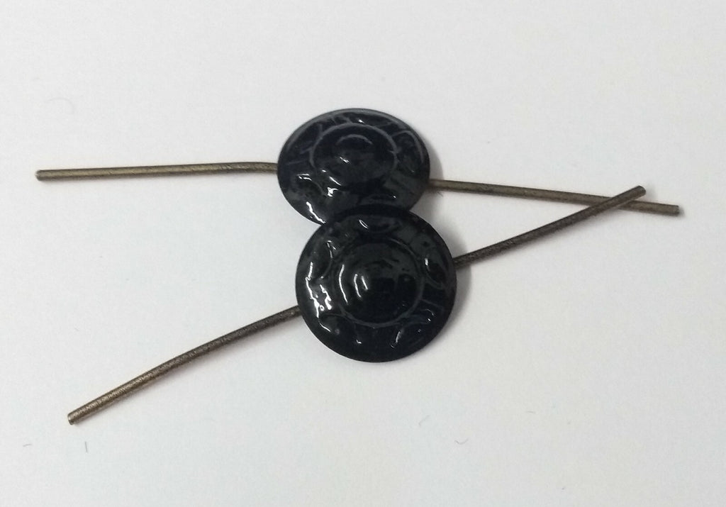 Genuine British Issue Subdued Metal Black Rosette Decoration x10 NEW