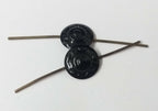 Genuine British Issue Subdued Metal Black Rosette Decoration x10 NEW