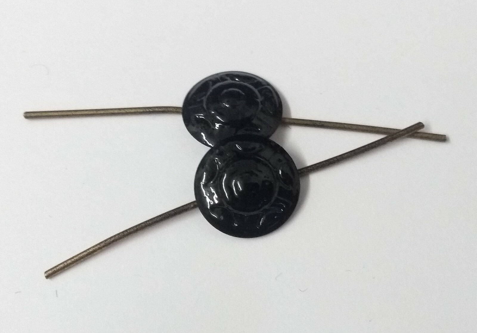 Genuine British Issue Subdued Metal Black Rosette Decoration x10 NEW