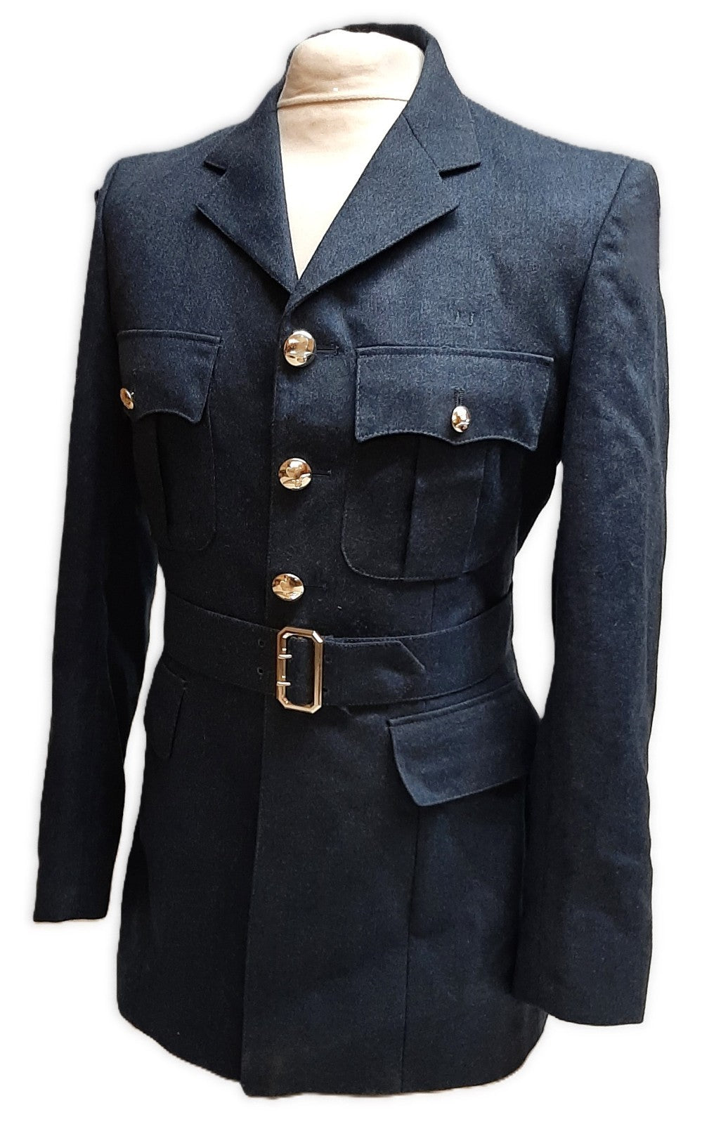 RAF No1 Royal Air Force Jacket Blue Grey Colour O/A Pattern With A Cloth Belt