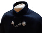 British RM Cape Navy Blue Wool Bandsman Bandswoman Lion Head Clasp