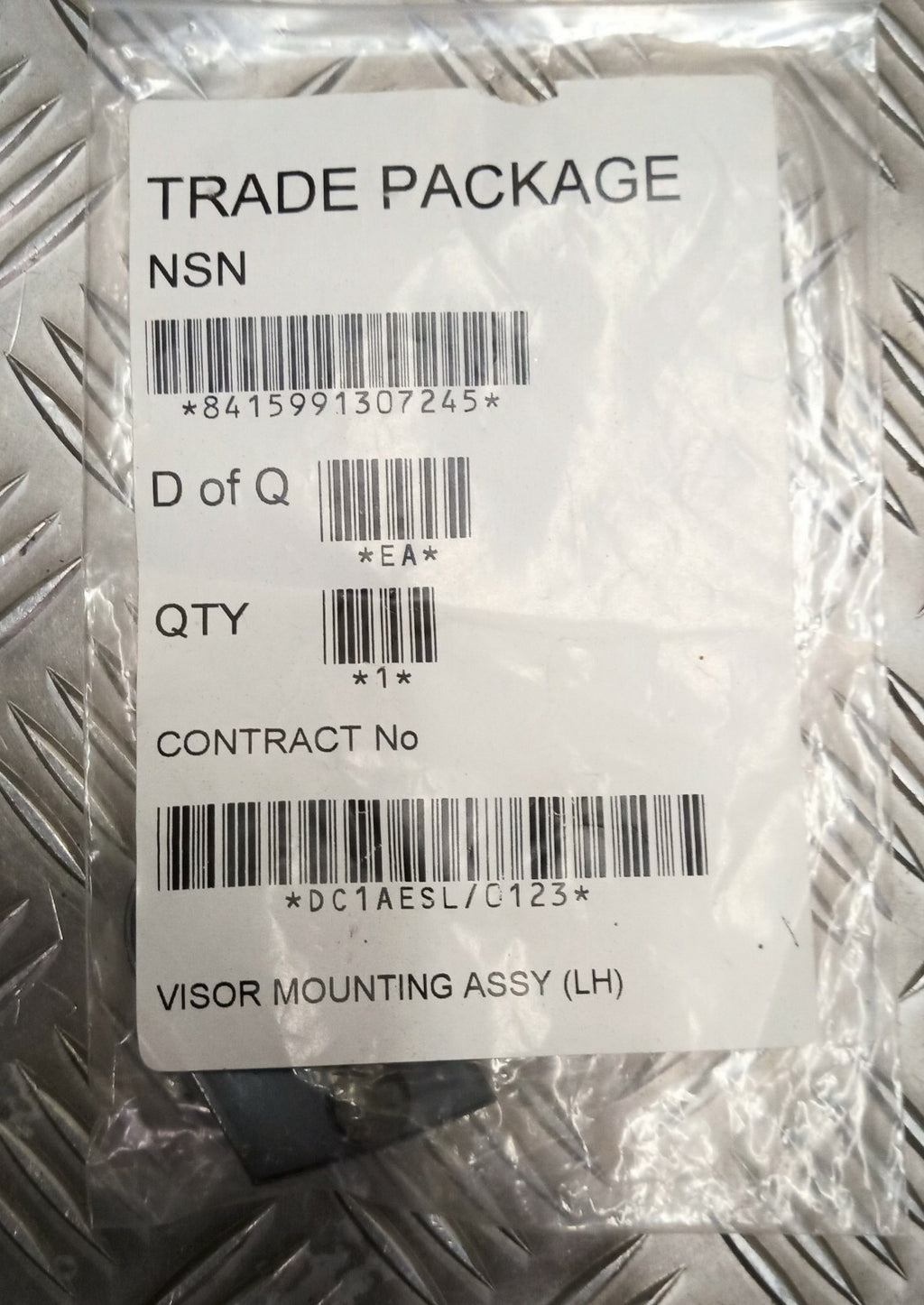 Genuine British Issue Helmet Visor Mounting Plate Left or Right Side