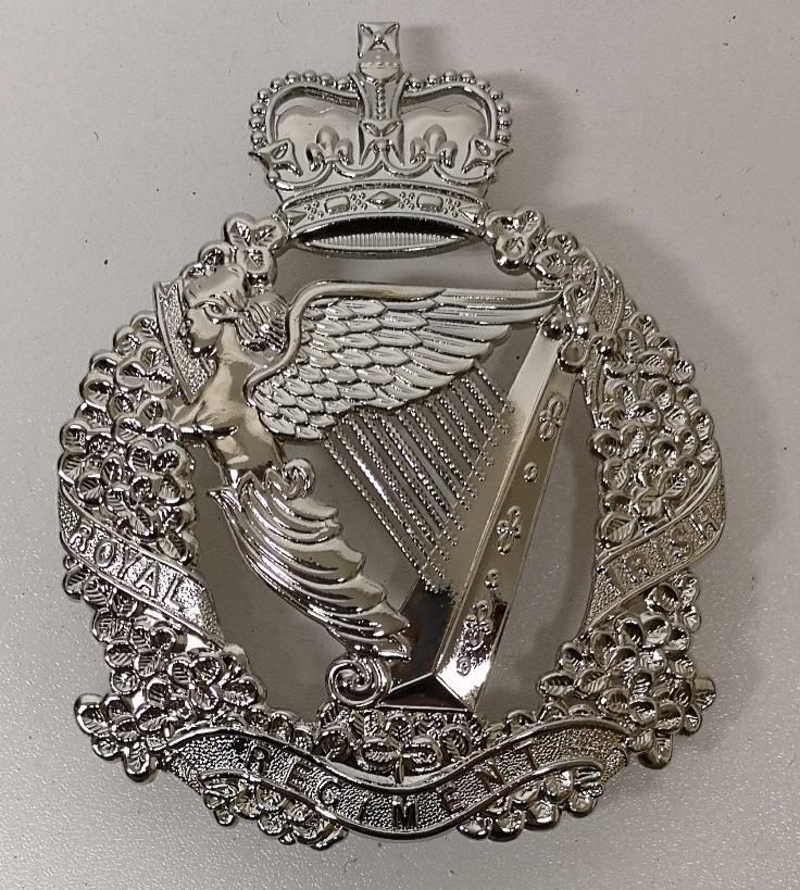 Royal Irish Regiment Officers' Queen's Crown Cross Belt Regimental Breast Badge