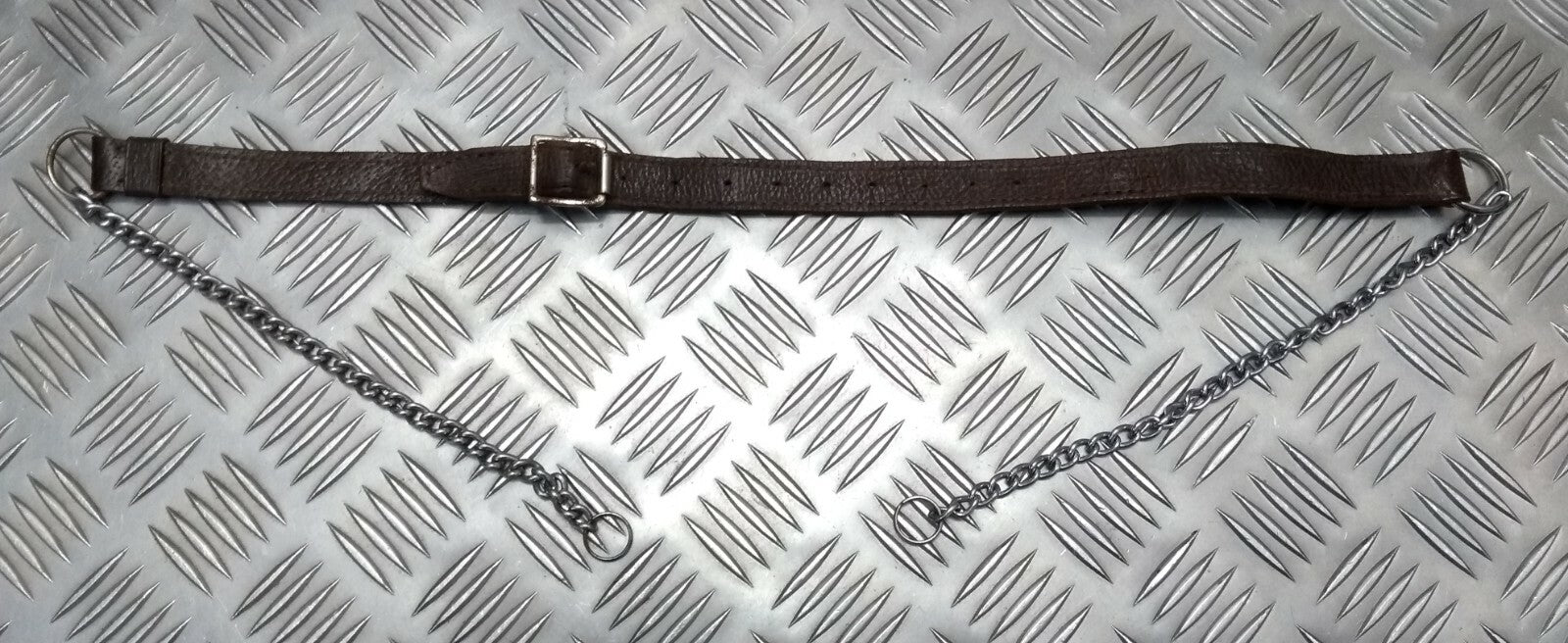 Vintage Sporran Strap Leather With Chains World War Two Pattern Unissued NOS S