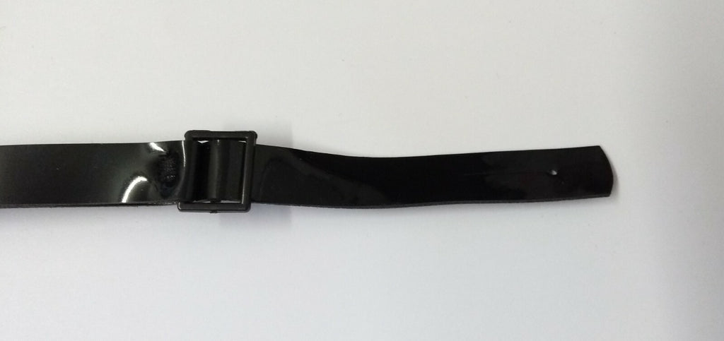 Chinstrap Dress Hat Genuine SD Issue Hi Sheen Black Width12.3mm