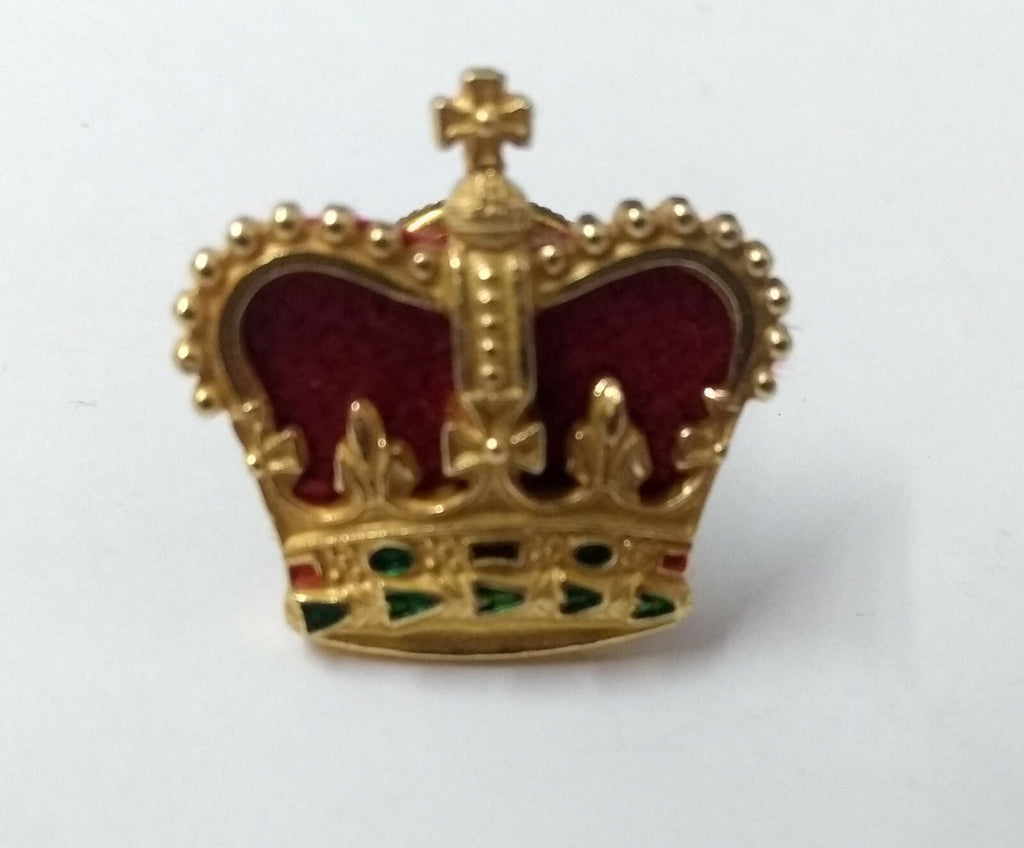 Genuine Vintage British St Edward Rank Crown With Screw Fixing