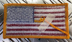 US / American USA Flag Shoulder Reversed x 2- NEW