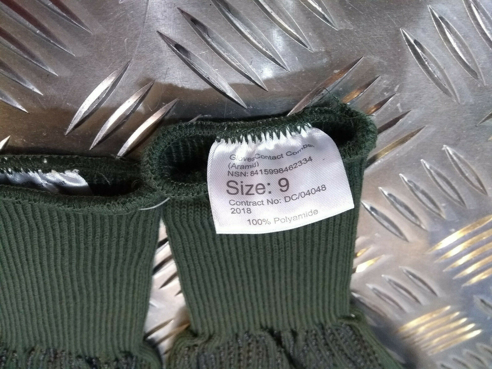 British Army Issue Olive Green Aramid Contact Combat Gloves All Sizes - NEW