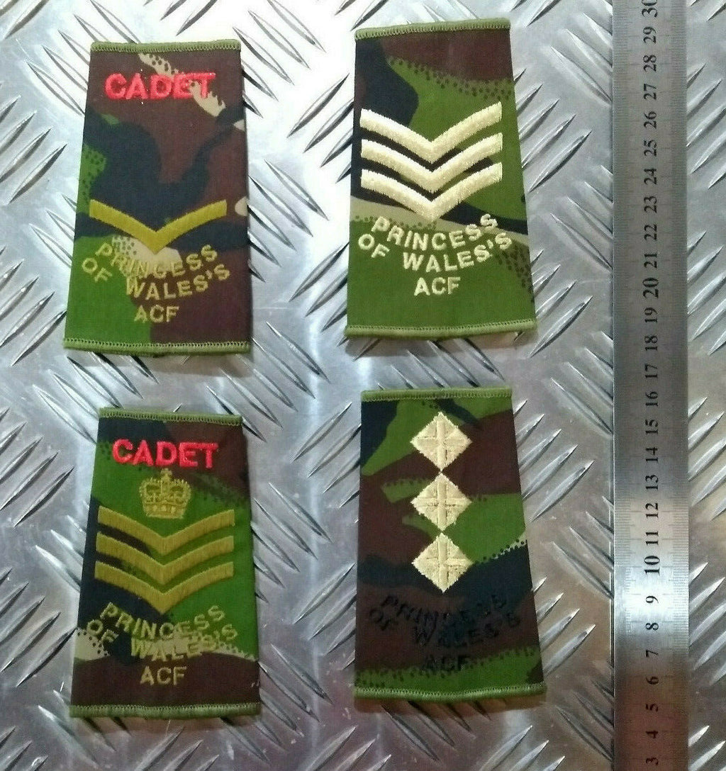 PWRR Rank Slide Woodland DPM Camo Princess of Wales's ACF British Army Assorted