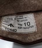 Vintage RAF Royal Air Force Pilot/Aircrew Brown Leather Glove Left Hand only Size 10