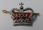 Rank Crown With Red Backing British Issue Made in UK With Fixings - JK03XZ
