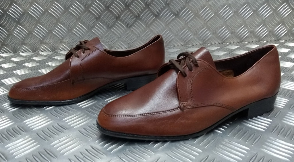 Hobson Dress Shoe Lightweight Uniform Issue Formal Brown Leather Moulded Sole