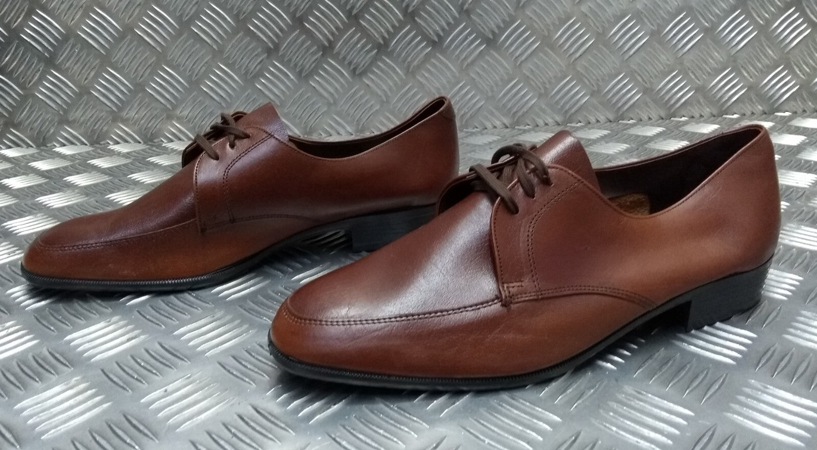Hobson Dress Shoe Lightweight Uniform Issue Formal Brown Leather Moulded Sole