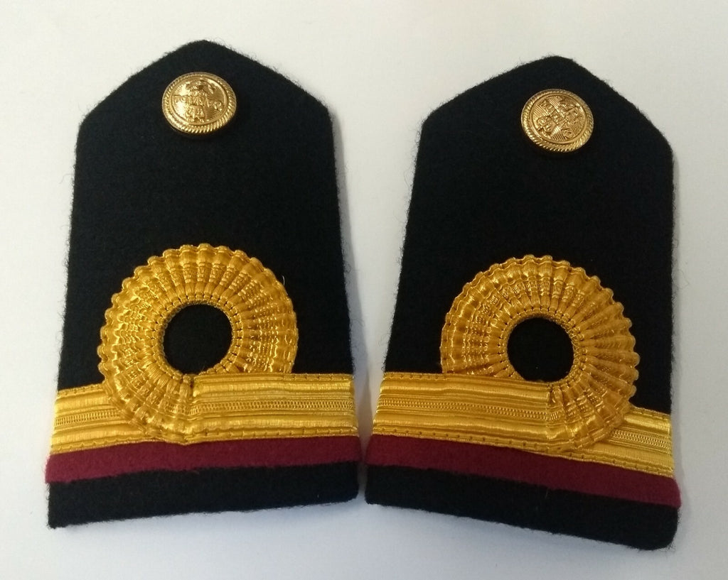 Genuine Canadian Naval Female Gold Wire Rank Shoulder Boards Epaulettes LFS11