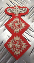 Genuine Issue Officers Braided 2 Pip & Eagle Insignia patches L & R