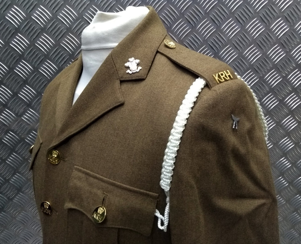 No2 KRH Jacket Fully Buttoned With Insignia & Badges British Army Issue 92cm