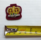 Staff Sergeant Crown No1 SSGT Maroon British Army Hand Embroidered Arm Patch