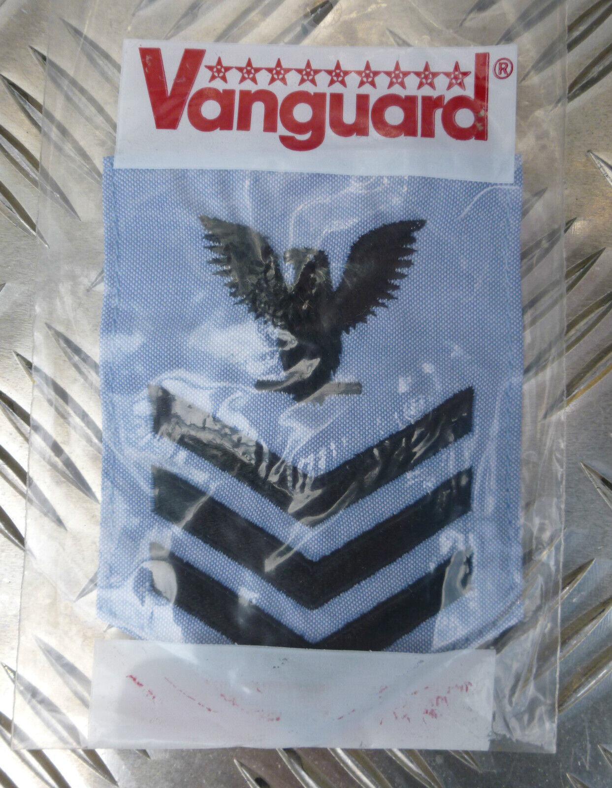 USA US Navy Vanguard Petty Offc. 1st Class 3 Chevron Eagle Patch x 2 - NEW
