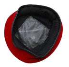 Red Army Beret UK Old Pattern Compton Webb Ltd 100% Wool Leather Trim 59cm