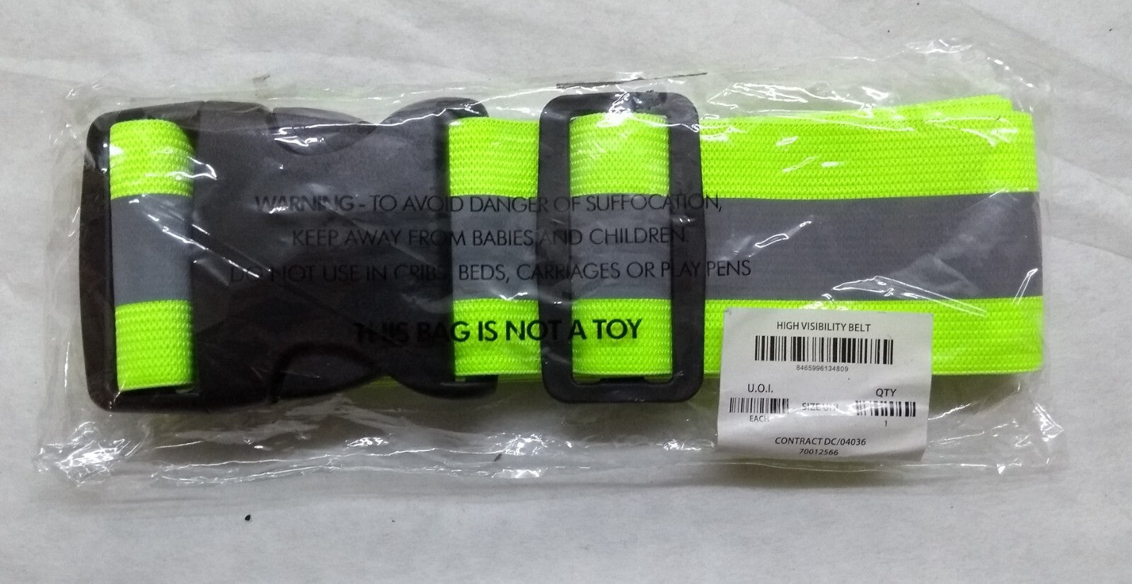 RAF Royal Air Force Ground Crew Belt Safety High Visibility Hi-Viz Universal Size X 5